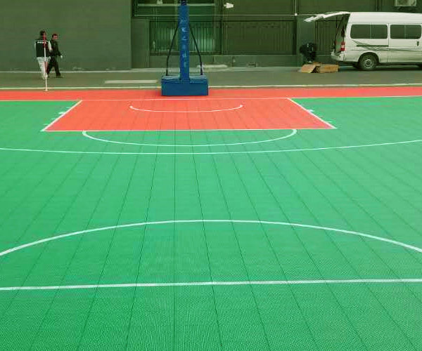 室外籃球場(chǎng)用懸浮拼裝地板